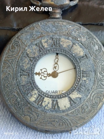 Джобен часовник кварц и имитация много красив за КОЛЕКЦИОНЕРИ 21131, снимка 2 - Джобни - 51092722