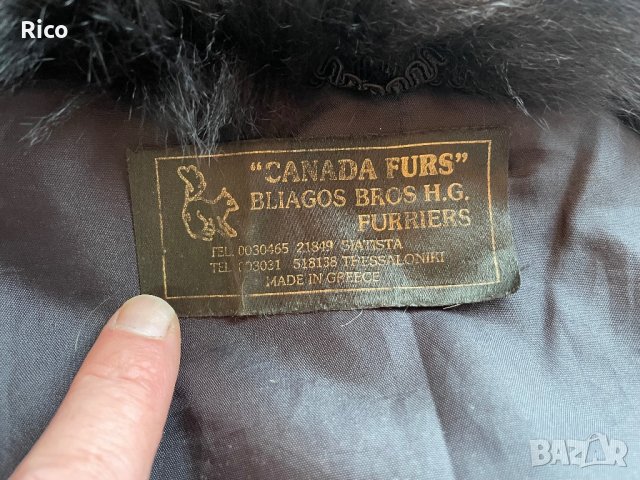 Палто Естествен Косъм Катерица, снимка 3 - Палта, манта - 44325364