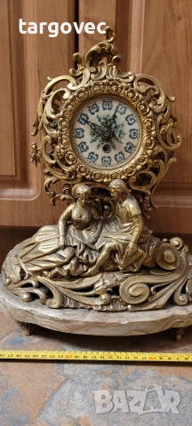 разкошен белгийски часовник, снимка 2 - Антикварни и старинни предмети - 52676153