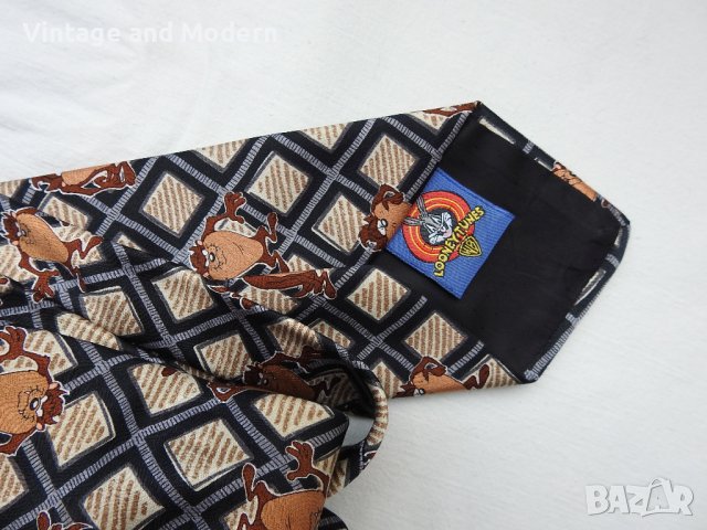1997 винтидж вратовръзка Looney Tunes Taz, снимка 5 - Други - 41037104