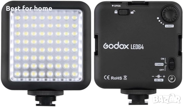 GODOX LED64 Преносима и димируема LED видео лампа за постоянно осветление на камера