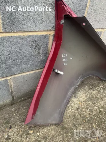 Преден ляв калник ОРИГИНАЛЕН за BMW БМВ 3та серия Е90 Е91 Червен 2011, снимка 9 - Части - 47971783