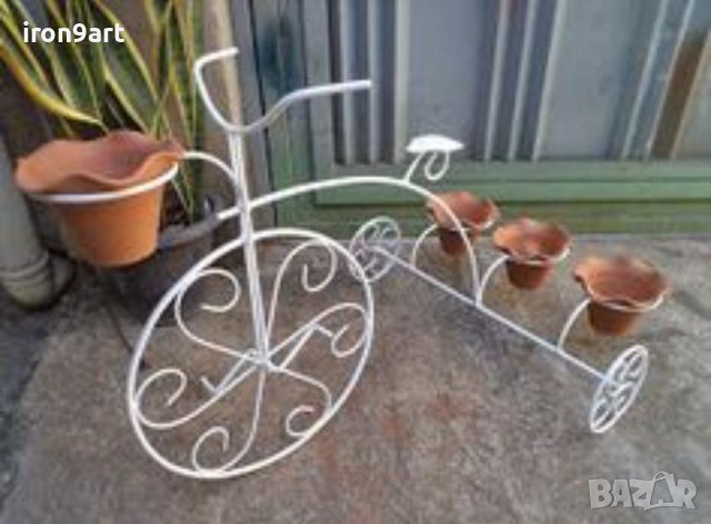 Цветарници и стойки за цветя и саксии от ковано желязо, снимка 12 - Други стоки за дома - 40378194