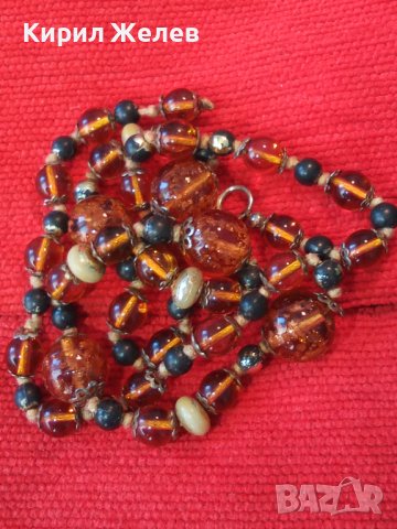 РАЗКОШЕН РЕТРО СТАР ГЕРДАН ОГЪРЛИЦА от ЦВЕТНО РЪЧНА МАЙСТОРСКА ИЗРАБОТКА СТЪКЛО 24453, снимка 16 - Антикварни и старинни предмети - 41389379