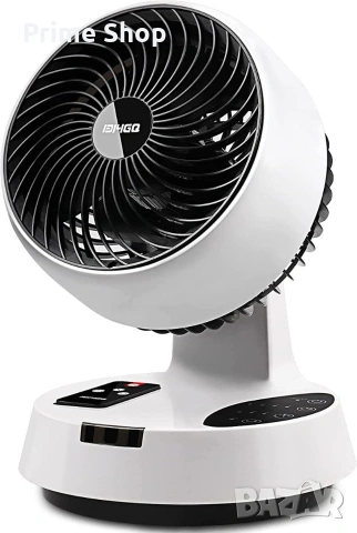 40W Настолен циркулационен вентилатор с дистанционно управление и осцилация