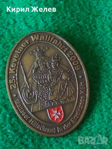 КОЛЕКЦИОНЕРСКА НЕМСКА БРОНЗОВА РЯДКА КРАСИВА ЗНАЧКА РЕЛИГИОЗНА ТЕМАТИКА 31311, снимка 14 - Колекции - 38026239