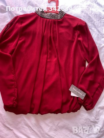 Дамска елегантна блуза , снимка 1 - Блузи с дълъг ръкав и пуловери - 42492360