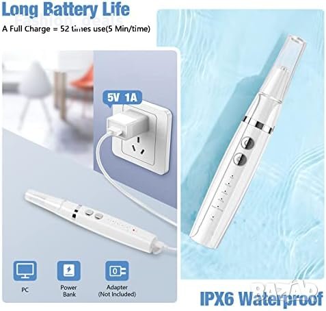 Нов Комплект за почистване на зъби с 5 режима Устна хигиена Петна Зъбен камък, снимка 6 - Други - 41766325