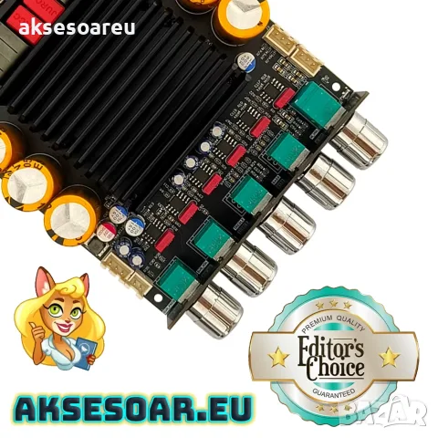 Аудио усилвател на модул 300W+300W+600W ZK-AS21P TPA3255*2 2.1 канален Bluetooth стерео усилвател, снимка 11 - Ресийвъри, усилватели, смесителни пултове - 56084934