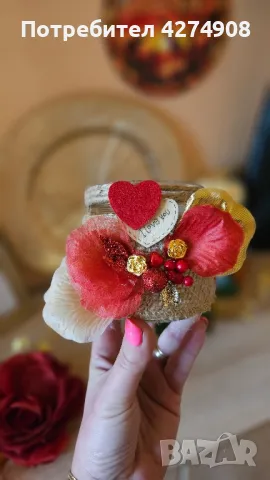 Оригинални подаръци. Свещници и светещи бутилки , снимка 15 - Ръчно изработени сувенири - 48884384