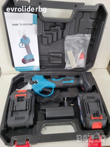 СУПЕР ПРОМОЦИЯ!!!АКУМУЛАТОРНА ЛОЗАРСКА НОЖИЦА LITHIUM 48V-6Ah, снимка 3 - Градинска техника - 53335465