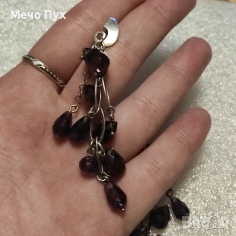 Сребърни обеци (82), снимка 4 - Обеци - 40804599