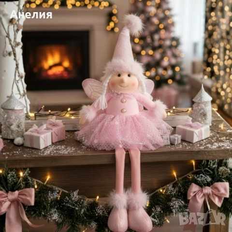 Коледна декоративна кукла с дълги крака , снимка 4 - Декорация за дома - 52064101