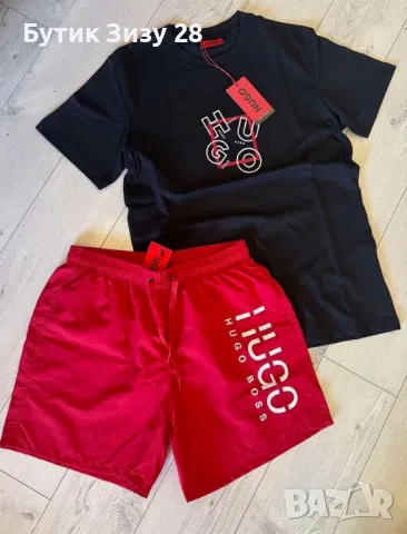 Комплект тениска и шорти Hugo Boss , снимка 11 - Спортни дрехи, екипи - 50425786
