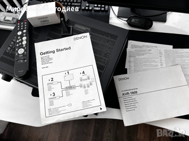 Denon AVR-1909 7.1 ресийвър – перфектен, Audyssey, дистанционно, снимка 11 - Ресийвъри, усилватели, смесителни пултове - 53656132