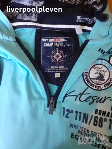 👉Camp David Original L ефектен, снимка 7 - Суичъри - 56352257