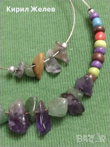 Ефектни АРТ обеци с мъниста и камъни кристали без забележки 37413, снимка 8 - Обеци - 40410603