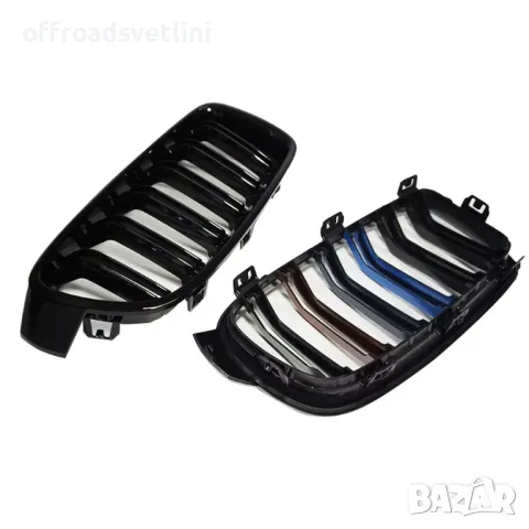 Бъбреци с двойни ребра черен лак за BMW M серия 3 F30 F31 F35 13-18, снимка 3 - Аксесоари и консумативи - 48292050