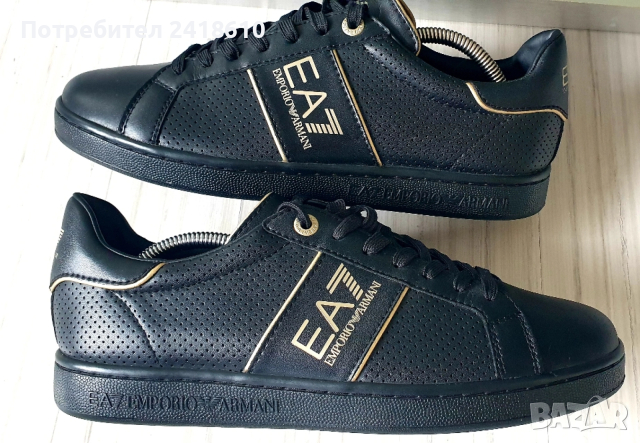Emporio Armani EA7 Sneakers Mens Size 43/27.7см ОРИГИНАЛ! Мъжки Спортно - елегантни!, снимка 9 - Кецове - 53469126