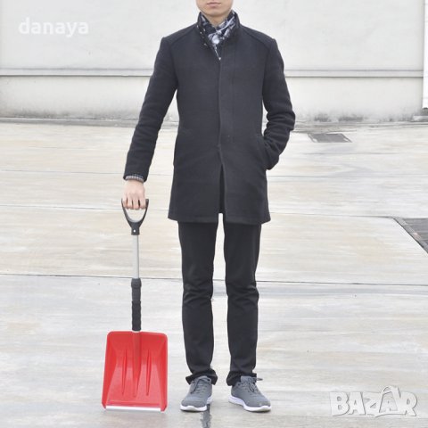 4520 Лопата за сняг за кола с телескопична дръжка червена 69/86см, снимка 4 - Аксесоари и консумативи - 44400239