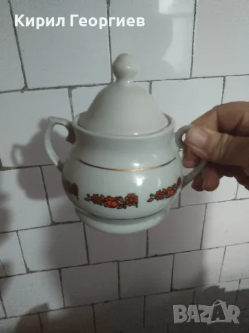 Красива порцеланова захарница , снимка 1