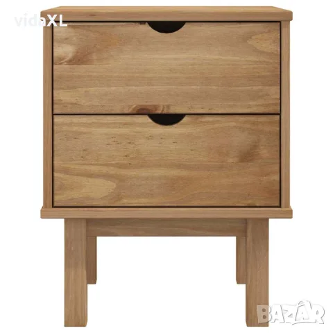vidaXL Нощно шкафче OTTA, 45x39x57 см, борово дърво масив, снимка 3 - Врати за баня - 56147234