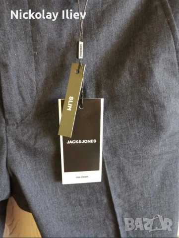 Ленен Костюм Jack & Jones , снимка 4 - Костюми - 51080620