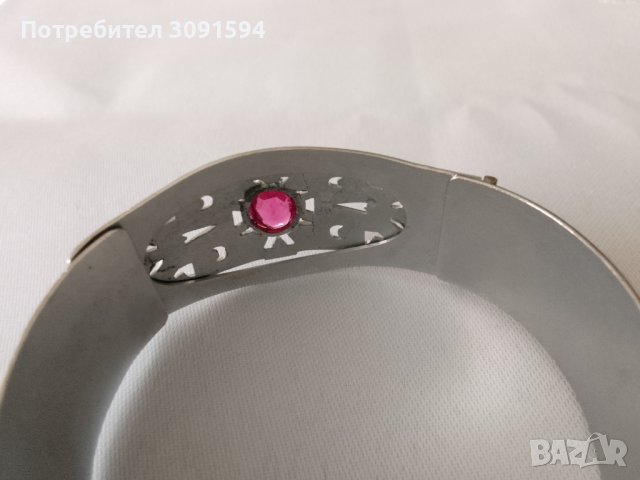 Стара стилна дамска гривна новохром, снимка 12 - Антикварни и старинни предмети - 41442676