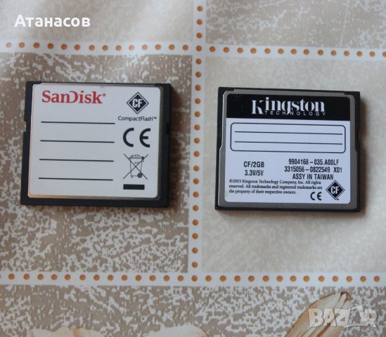 Compact Flash CF Memory Card , снимка 4 - Чанти, стативи, аксесоари - 41496685