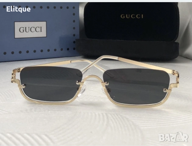 очила с черен обикновен калъф и ув защита Gucci, снимка 4 - Слънчеви и диоптрични очила - 53225188