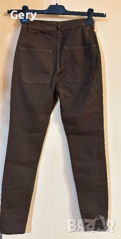 Кафяв дамски панталон Pull & Bear, снимка 2 - Панталони - 52311474