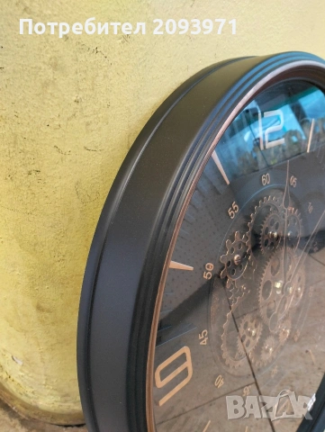стенен часовник с движещ се механизъм, снимка 3 - Други стоки за дома - 53355987
