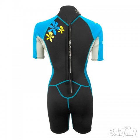 Неопрен къс дамски Aropec 2.5мм тюркоаз 3B130W, снимка 2 - Водни спортове - 39113800