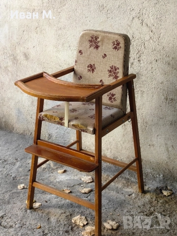 винтидж дървено детско столче , снимка 2 - Антикварни и старинни предмети - 52223739
