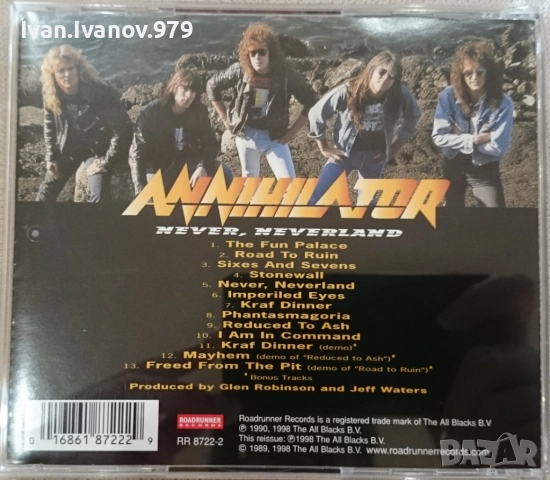 CD (Annihilator - Never, Neverland), снимка 2 - CD дискове - 52654887