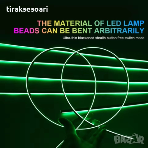 Система за LED амбиентно осветление за автомобили с RGB 64 цвята, 6в1, снимка 5 - Аксесоари и консумативи - 52788927