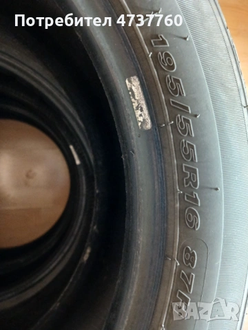 Летни гуми 195 55 16 с голям грайфер без дефекти, снимка 3 - Гуми и джанти - 53848118