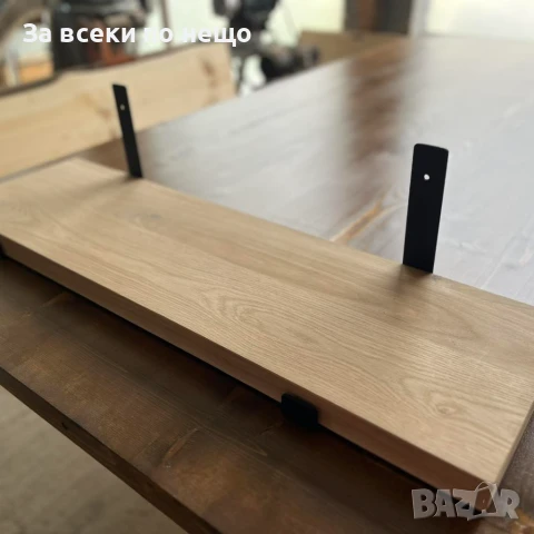 Ръчна Изработка На Дъбови Рафтове В Комплект С Рафтоносачи, снимка 2 - Етажерки - 50481980