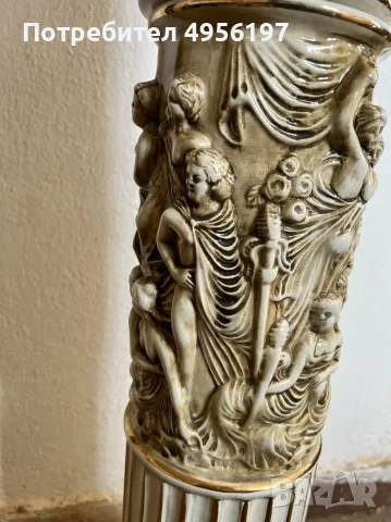 Порцеланова колона Capodimonte , снимка 8 - Декорация за дома - 56177571