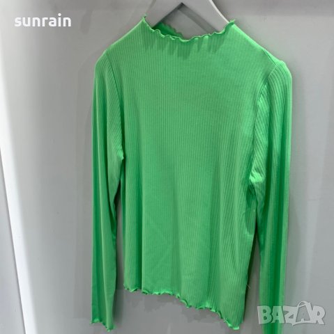 зелена блуза неон, снимка 1 - Тениски - 41206437