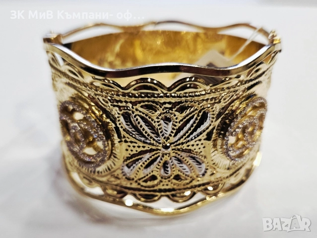 Златна гривна 25.3гр 06378-25, снимка 5 - Гривни - 52445933