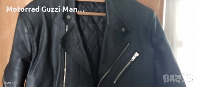 Мъжко Рокерско Кожено Яке,естествена кожа,шито по поръчка. Почти ново , снимка 4 - Якета - 51550044
