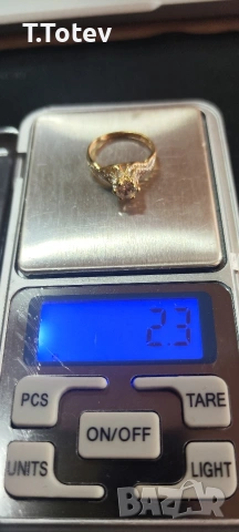 Дамски Златен пръстен -14к , снимка 4 - Пръстени - 53451299