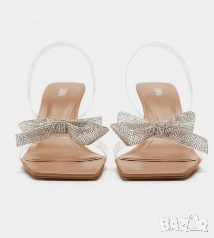 👛 Сандали на ток на Zara , снимка 2 - Сандали - 53775891