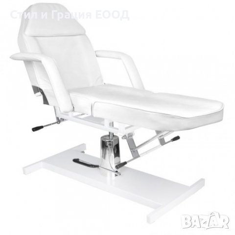 Хидравлична кушетка 210 - 180 х 63/83 х 64/80 см - бяла,черна,розова, снимка 6 - Кушетки - 38745553