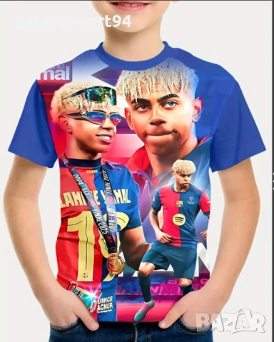 Детска Тениска Ламин Ямал 2 модела от 4 до 14, снимка 2 - Футбол - 51222445