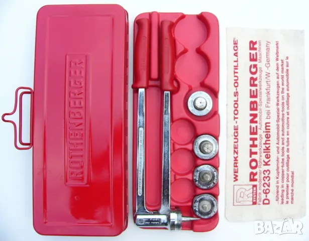 Нов ROTHENBERGER К-т Универсален ЕКСПАНДЕР с Разширителни Глави за Тръби Ø12-14-15-16-18-22мм БАРТЕР, снимка 2 - Други инструменти - 50248634