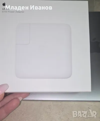 Захранващ адаптер Apple USB-C 61W - MRW22ZM/A, снимка 2 - Лаптоп аксесоари - 48217907