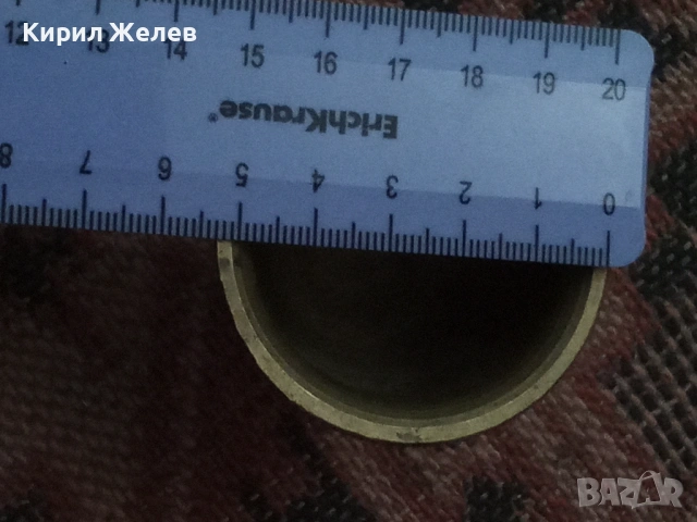 Стар малък бронзов бокал с орнаменти 54304, снимка 7 - Антикварни и старинни предмети - 53639532