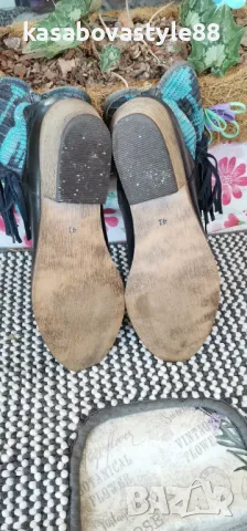 Боти Естествена кожа 40.5н., снимка 2 - Дамски ботуши - 48043346